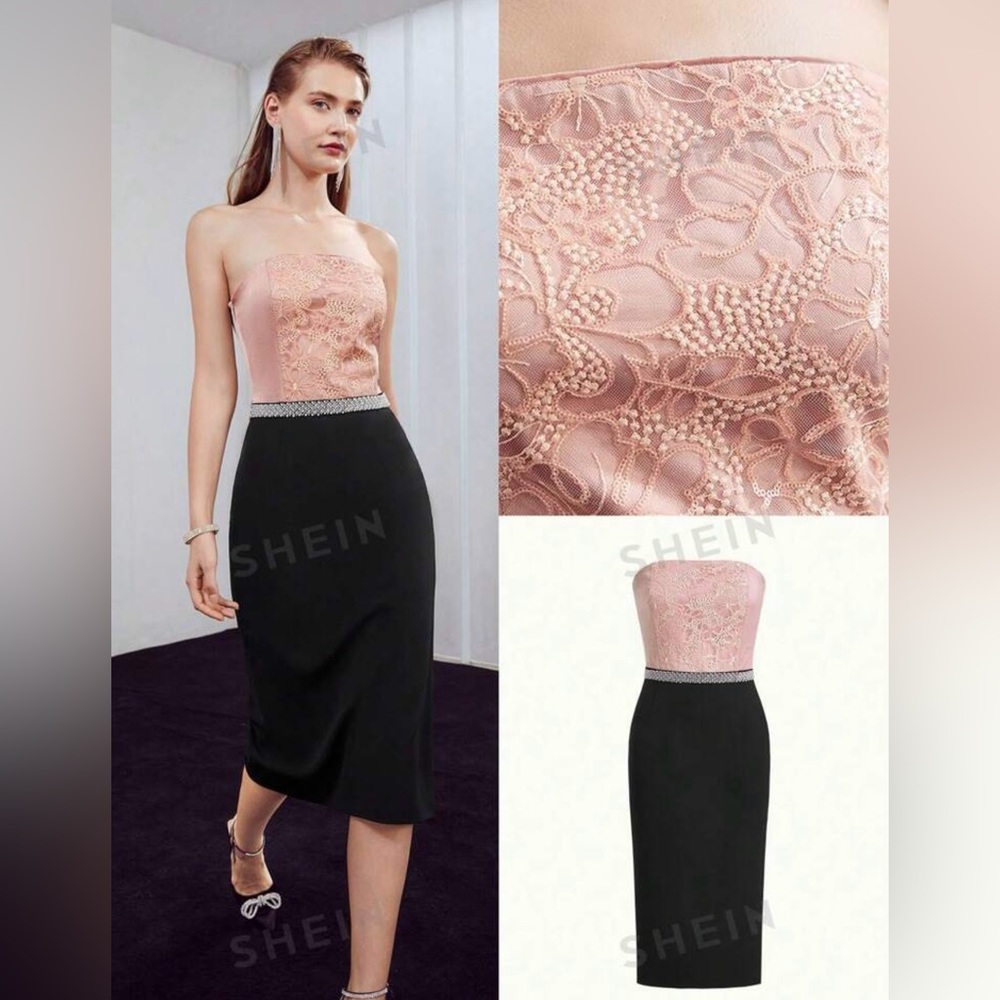 MOTF PREMIUM SLEEVELESS EMBROIDERED DRESS